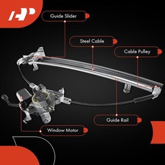 Power Window Regulator with Motor Replacement for Nissan Front Driver Side