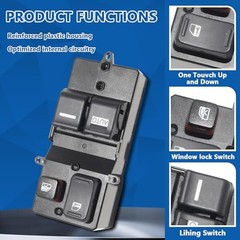 Replacement for Honda Accord Master Power Window Switch 2003 2004 2005 2006