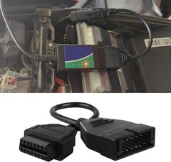 OBD1 to OBD2 Adapter Cable, 12 Pin to 16 Pin Diagnostic Scanner Connector for Mo
