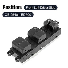 Master Driver Side Power Window Switch 25401-ED500 Replacement for Nissan