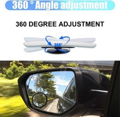 2PCS Rearview Mirror Blind Spot Mirrors – 2” 360° Adjustable Color: Colorful