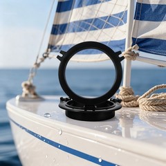 Porthole Marine Boat Portlight Hatch Yacht RV Port Light Window Black 215/265mm