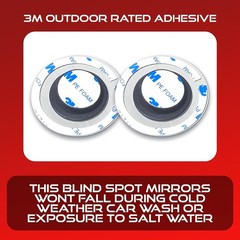 2.5″ Unique Convex Blind Spot Side: Rear View/Rearview Tr Color: Pick Up Truck