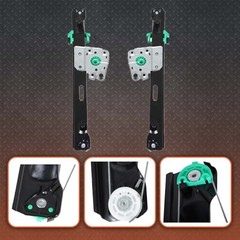 2PCS Power Window Regulator Rear Row Left and Right Without Motor Replacement