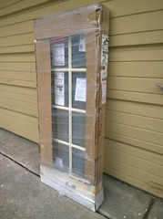 NEW: Nice Wood Home CASEMENT WINDOW w/ Aluminum Cladding & Grids 23×51