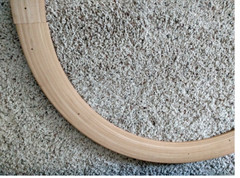 Andersen Round Window Green Flange with interior Wood Trim piece