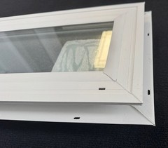 Made in the USA Kinro 36×8 Fixed Glass Double Pane Vinyl Window Obscured Glass