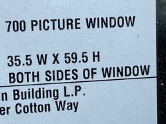 Westlake Royal 700-PW Picture Window 35.5×59.5in White Vinyl Double-Pane Low-E