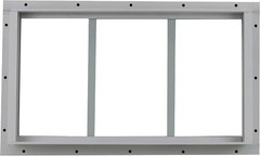 Shed Transom Window 10″ X 18″ White Flush Mount