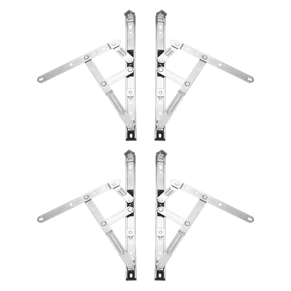 4Pcs Casement Window Hinge, 12-inch Stainless Steel Friction Stay Hinges