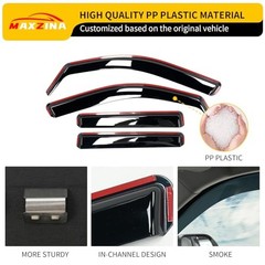 Visor Rain Guards Compatible with 2022-2025 2026 Ford Maverick Front and Rear