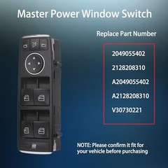Master Power Window Switch Button Front Driver Side – Compatible with 2008-2017