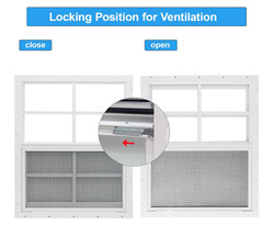 2PK Shed Window 24X36″ Flush Mount Window w/ Tempered Glass & Fiberglass Scree
