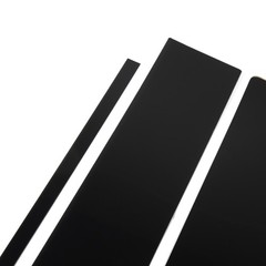 6 Pcs Glossy Black Pillar Door Trim With Window Pillar Post Protector Cover RCJG