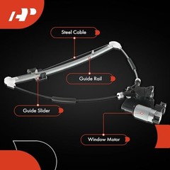 Electric Power Window Regulator with Motor Compatible Rear Driver Side (LH)