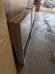 White Vinyl, per hung, Windows For a House with sceens 36in X 36 in
