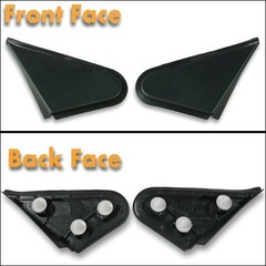1Pair Car Side Mirror Corner Triangle Cover Trim for 2013 2014 2015 2016 2017 20