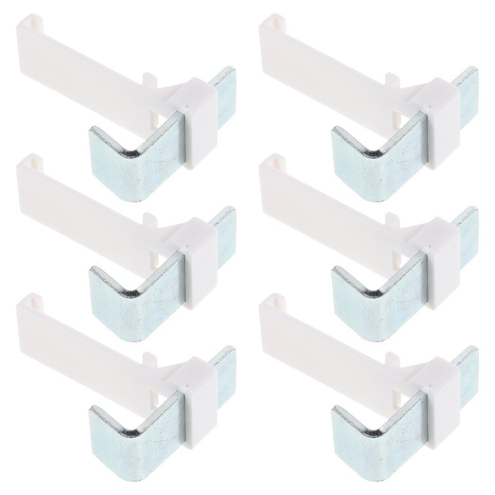 6 Pcs Clamp Style Roller Shade Holders Mount Brackets for Rentals