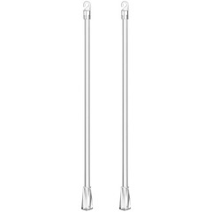 2 Pcs Curtain Puller Rods Wand for Windows No Drilling Blinds Stick Replacement