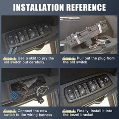 No.BN8F-66-350A/BN8F66350A Car Master Power Window Switch Front Driver Side