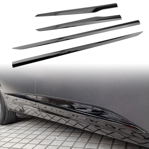 Body Side Door Moulding Covers Trim Compatible with Kia Sportage Glossy Black
