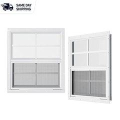Flush Mount Shed Windows 24” W x 27” H – Durable Aluminum Frame, 2 Pack