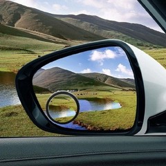 2″ 360° Adjustable Bling Rhinestone Rearview Mirror Blind Spot Color: Colorful