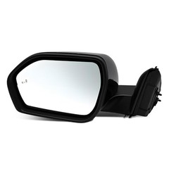 Left Driver Side Mirror Assembly Compatible with Left (10 Pins) Bright Black