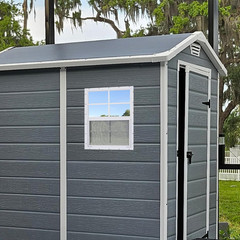 2 Pack Shed Windows, 18” X 23” Household Windows with Tempered Glass and Fiber