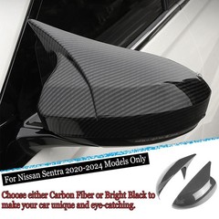 MUXEE 2PCS New Sports Rear Mirror Cover Caps for Nissan sentra 2020-2025/Altima