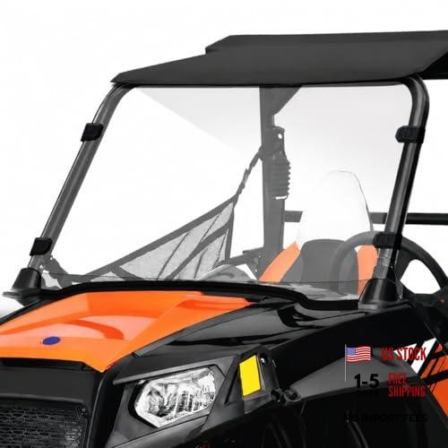 Scratch-Resistant UTV Front Windshield Compatible with Polaris RZR 800/S
