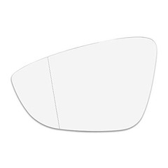 Mirror Glass Heated with Backing Plate Driver Side Left Side Rear View Mirror