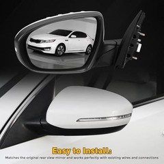 Driver Mirror Compatible with Kia Optima 2011-2013-Power Folding | Left Side