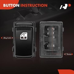 Power Window Switch for Kia Sorento 04-07 Rear Right Passenger Side