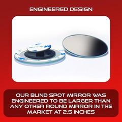 2.5″ Unique Convex Blind Spot Side: Rear View/Rearview Tr Color: Pick Up Truck