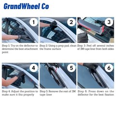 Window Deflectors Smoke Tinted Tape-On Side Window Vent For Sportage 17-22