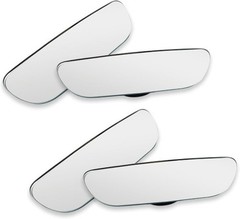 2 Pairs Frameless HD Glass Convex Blind Spot Mirrors, 360-Degree Adjustable Swiv