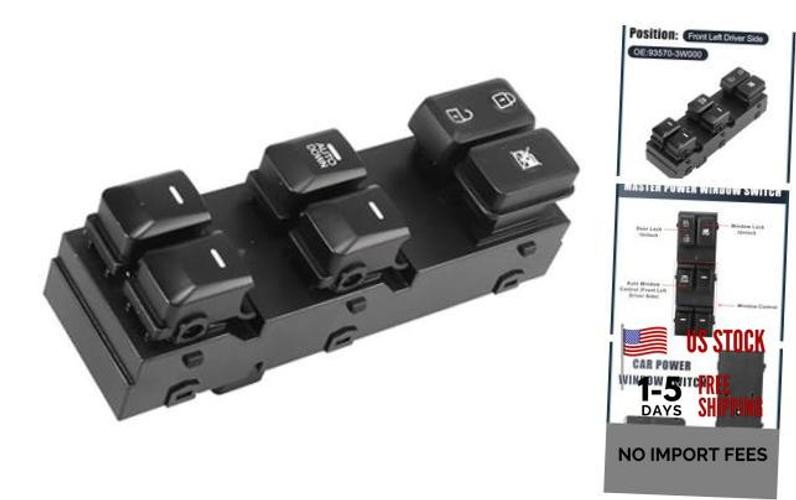 Power Window Switch, Front Left Driver Side Window Control Switch for Kia