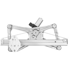 748-476 Power Window Regulator with Motor Front Left 2006-2011 Honda Civic
