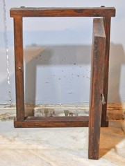 Antique Wooden Wall Décor Window Panel Frame Original Old Hand Crafted