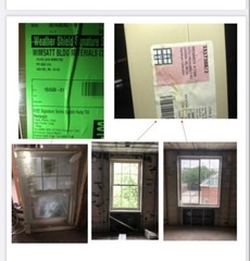 Brand new in package aluminum clad and vinyl windows for sale.