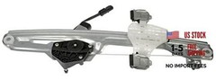 751-062 Rear Driver Side Power Window Regulator and Motor Assembly Compatible