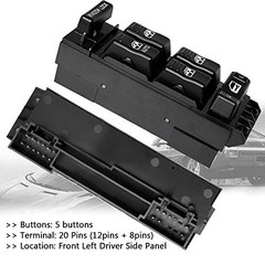 19259961 Power Window Switch Front Driver Side Compatible for 2000-2002 Chevy
