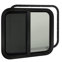 14″ x 16″ RV Window for Cargo Trailer, Tinted Vertical Sliding Replacement