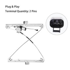 Front Left Driver Side Power Window Regulator with Motor Assembly, for 1999