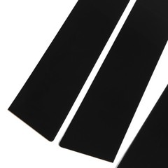 6 Pcs Glossy Black Pillar Door Trim With Window Pillar Post Protector Cover RCJG