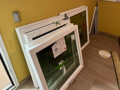 QTY9 MI Windows – White Awning Casement Vinyl Window – Top Hinge – Impact Glass