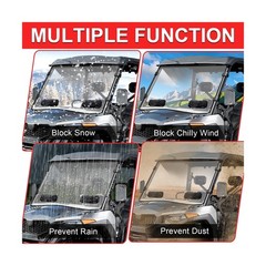 StarknightMT UForce 600 Front Windshield Vented Scratch Resistant Window Comp…