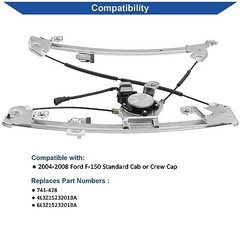741-428 Power Window Regulator and Motor Assembly Front Left Driver Side