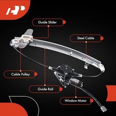 Side Power Window Regulator with Motor (2-Pin) | Compatible with Rear Driver